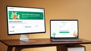 Dashboard utama platform Andal Kharisma HCM untuk manajemen SDM.