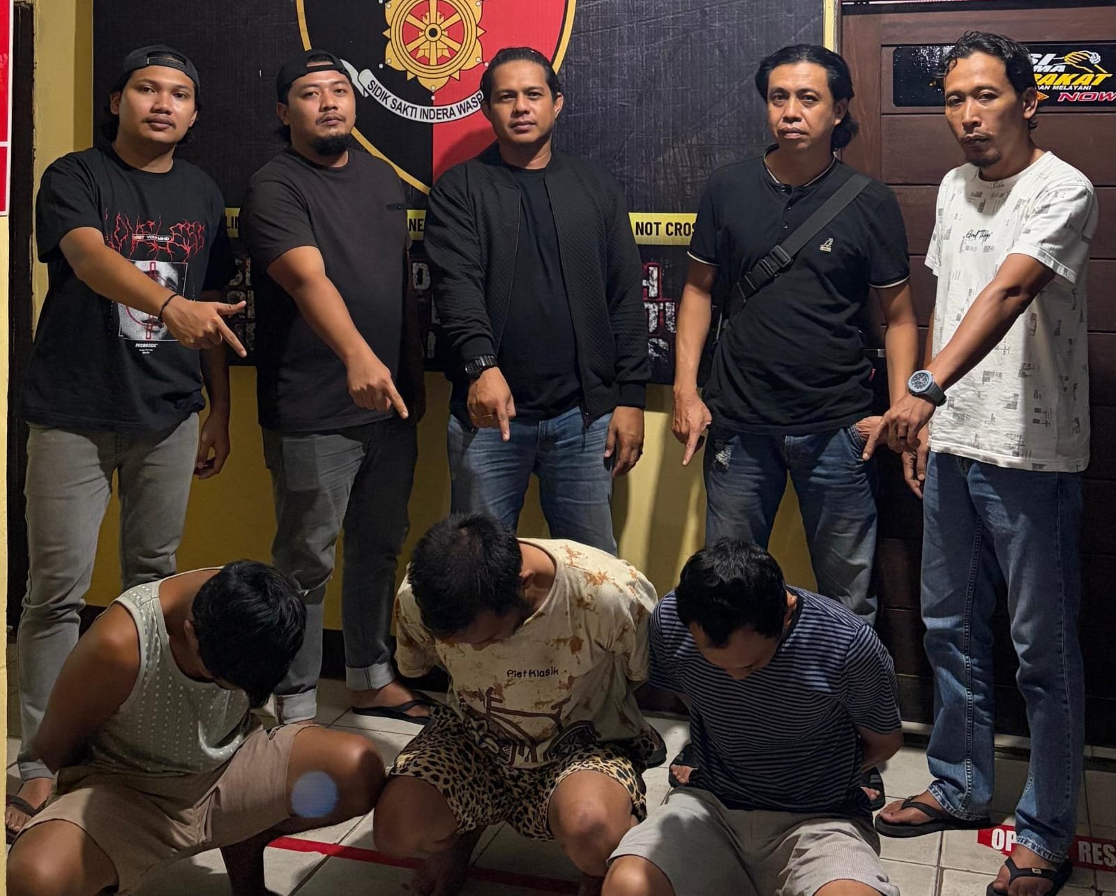 Penangkapan tiga terduga pelaku begal di Mempawah
