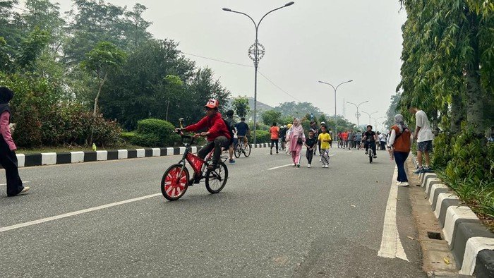 Car Free Day Pontianak kembali dibuka setelah kabut asap mereda